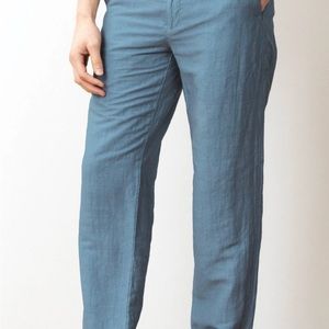 Outlier NYC Injected Linen pant in Pale Blue. Size 30
